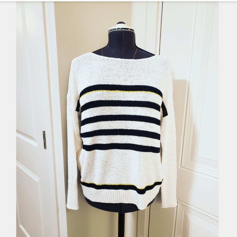 Loft Striped Knit Sweater